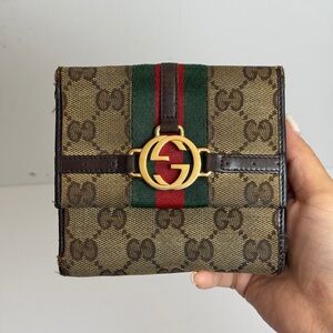 Vintage Gucci Ophidia Interlocking GG Monogram Canvas Wallet